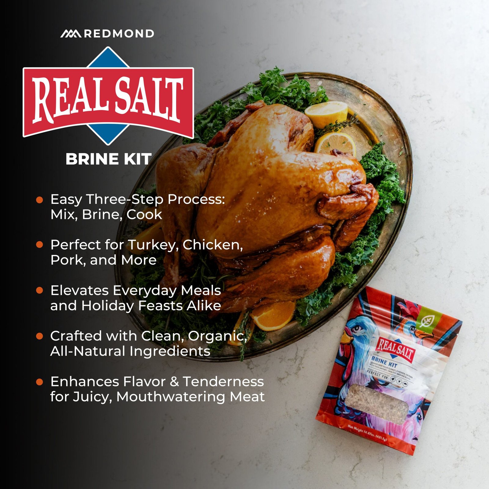 Real Salt Seasonings Brine Kit (14.87 oz pouch) - Image 4
