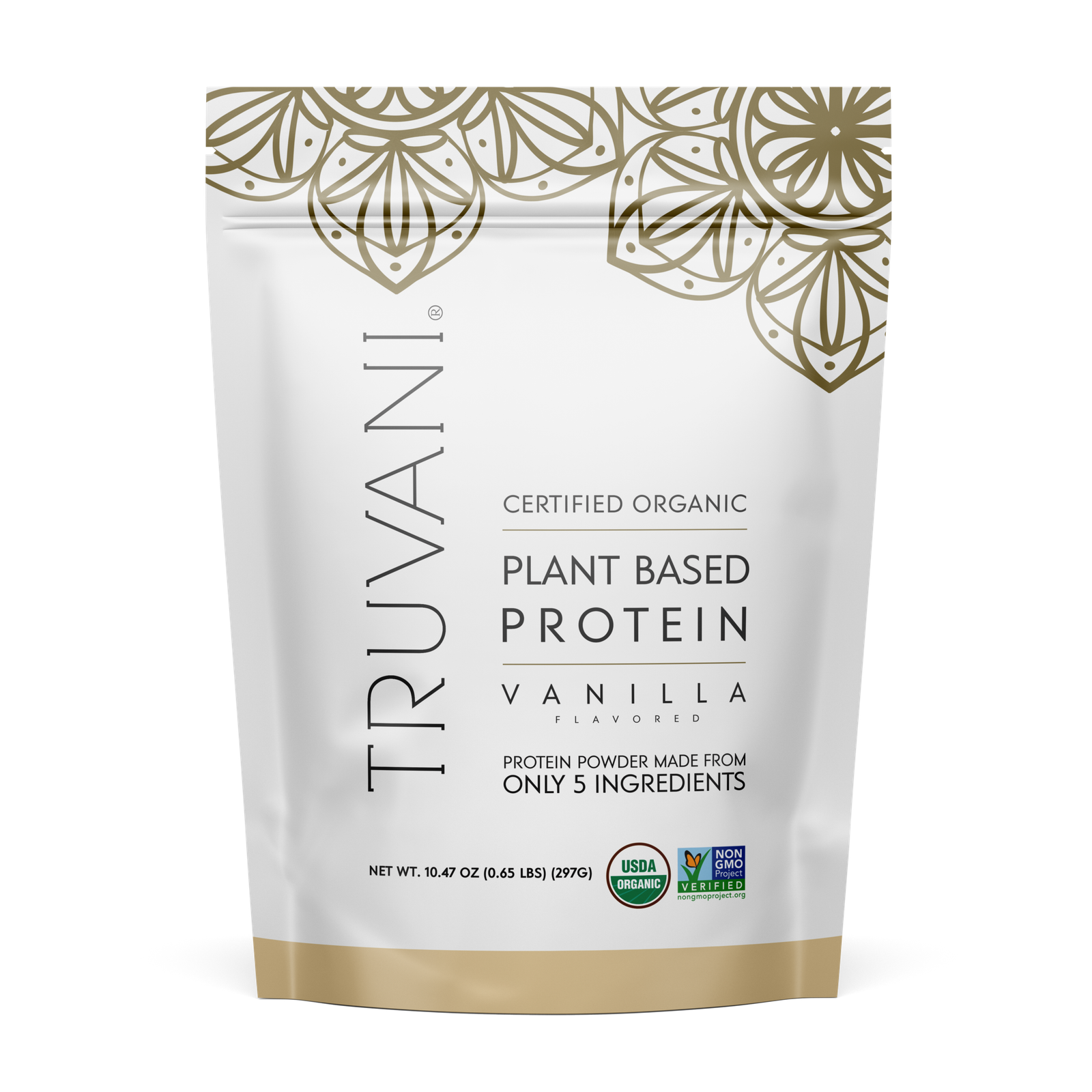 Protein10ServingsBag_Vanilla_Front.png Plant Based Protein Powder (10 Servings) - Image 1