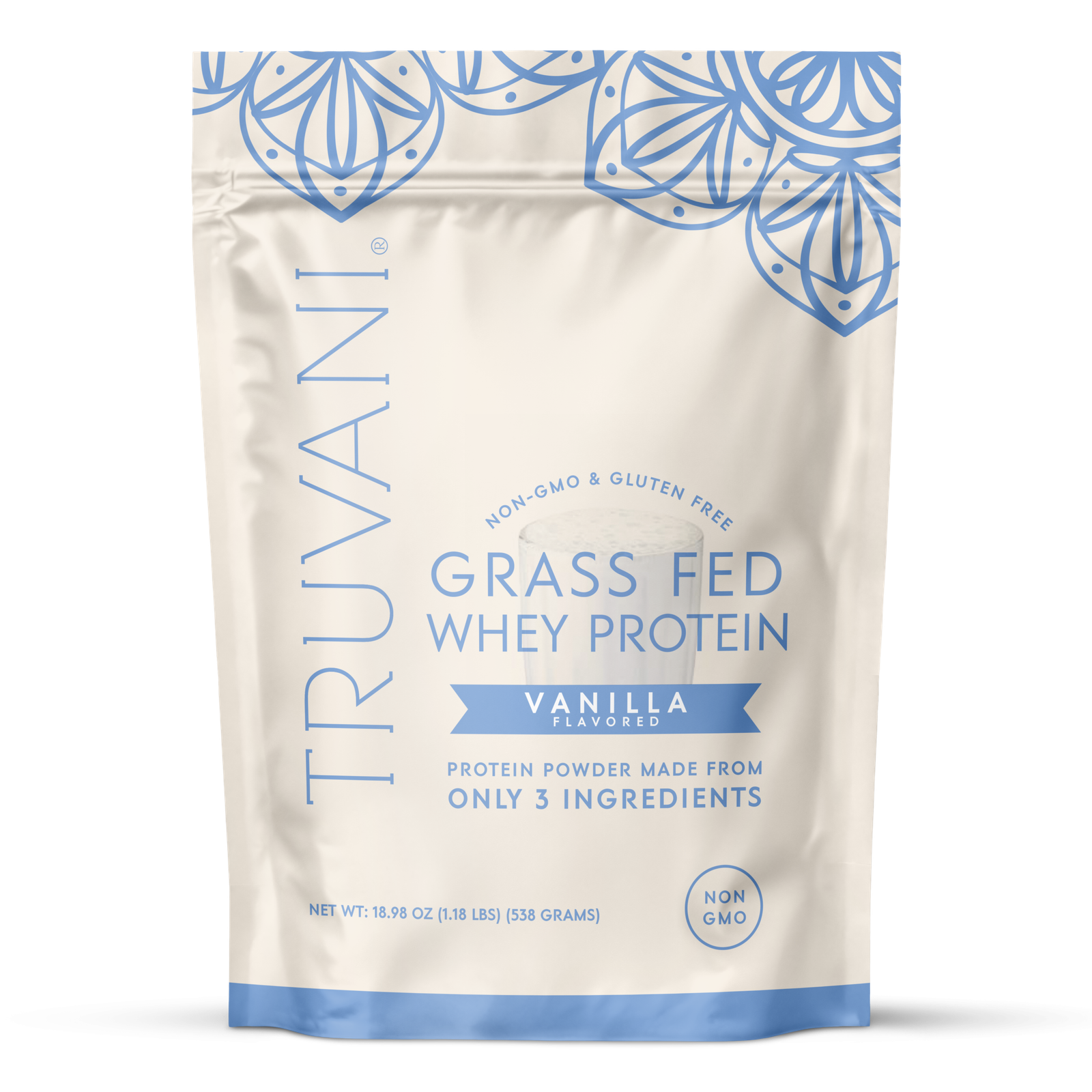 Vanilla20-GrassFedWhey-Front.png Whey Protein Powder - Image 1